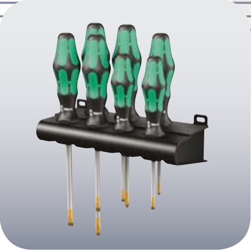 Набор отверток WERA Kraftform Classic Plus серия 300 + подставка 105650