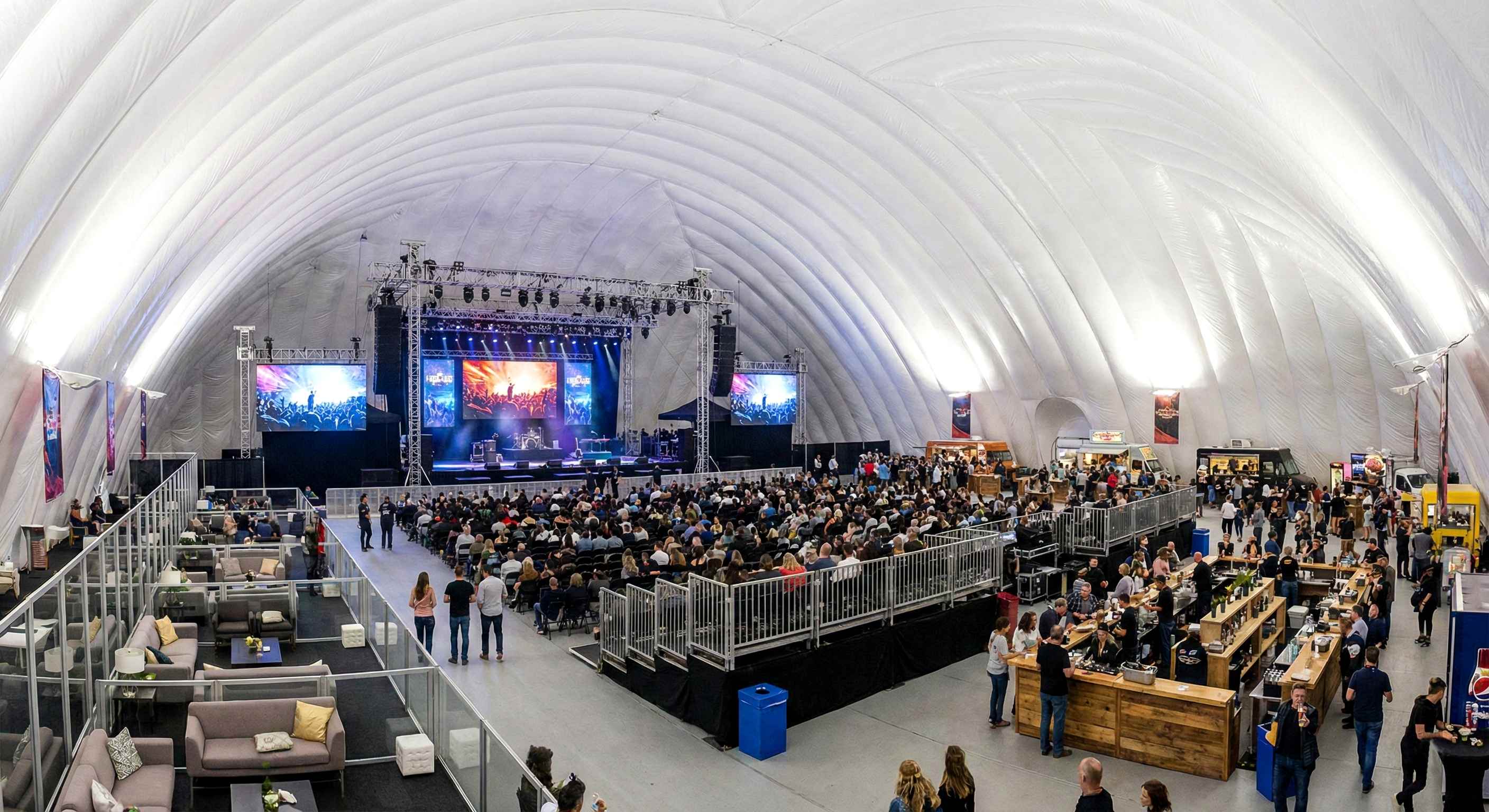 Универсальность применения пневмоангаров