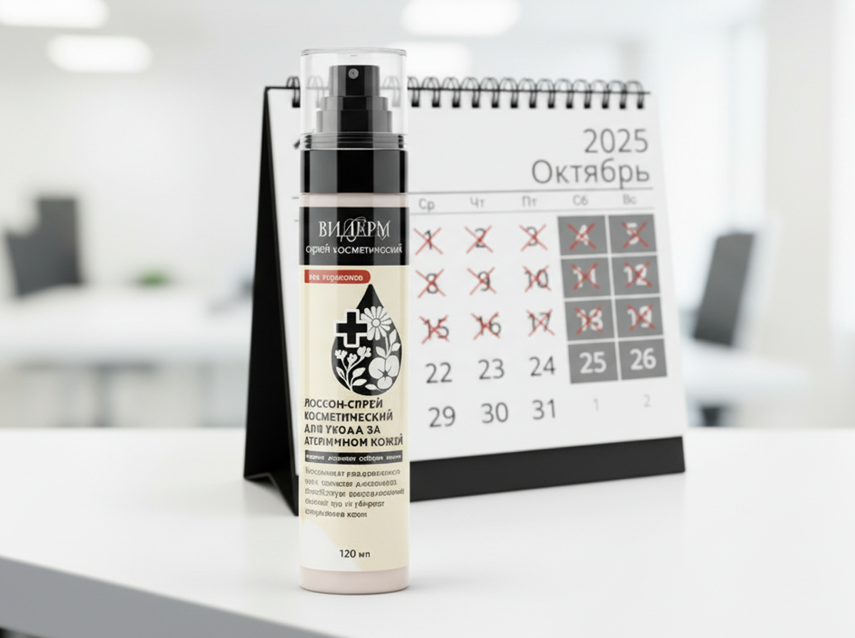 Рекомендованная частота применения Видерм