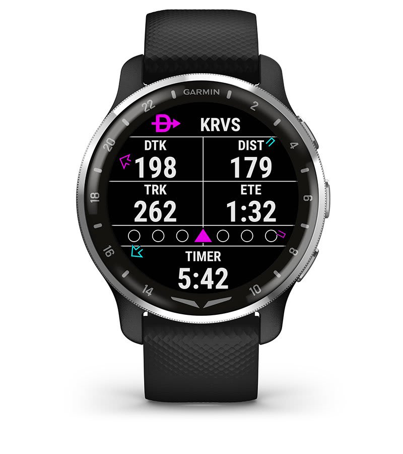 Умные авиационные часы Garmin D2 Air X10 Black: АВИАЦИОННАЯ НАВИГАЦИЯ DIRECT-TO