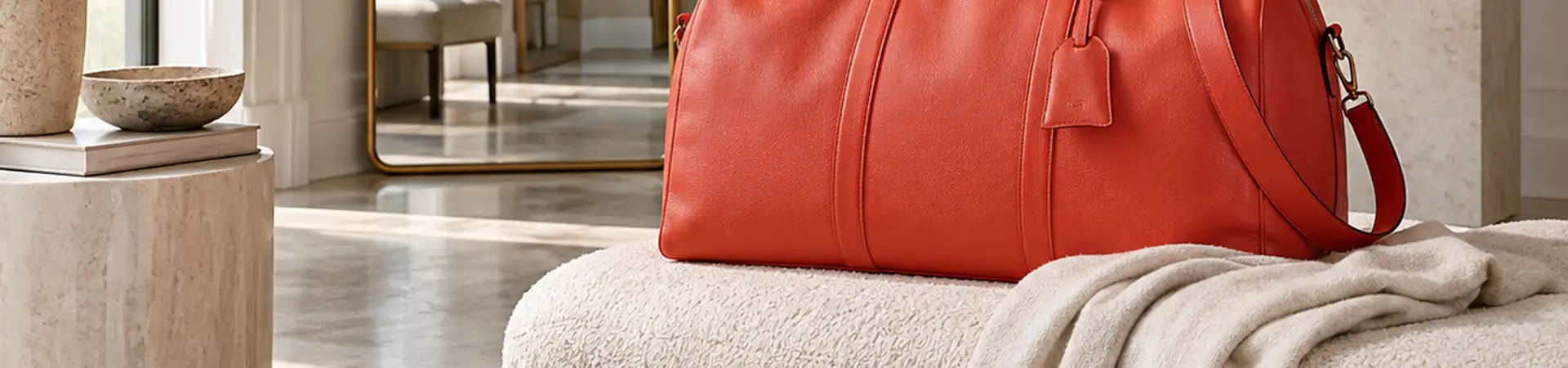 Сумка белая с разноцветным принтом от Louis Vuitton x Murakami CarryAll PM BP5-654075 в lifestyle-сцене к статье «Яркая сумка или выразительная обувь: выбираем один акцент»