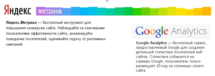 Яндекс.Метрики или Google Analytics