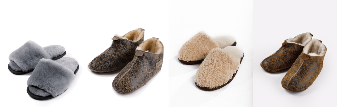 sheepskin teddy slippers