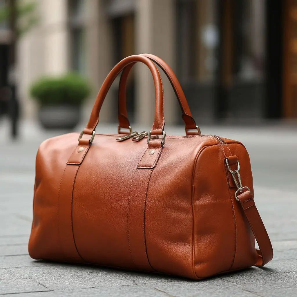 Мягкая сумка дафл с ремнем через плечо