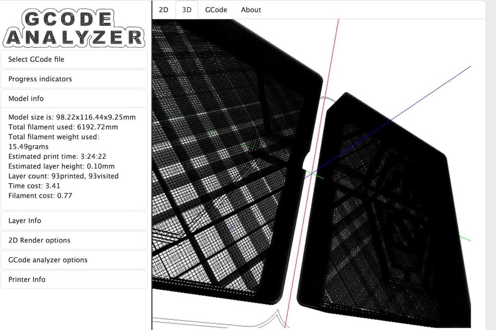 gcode analyser