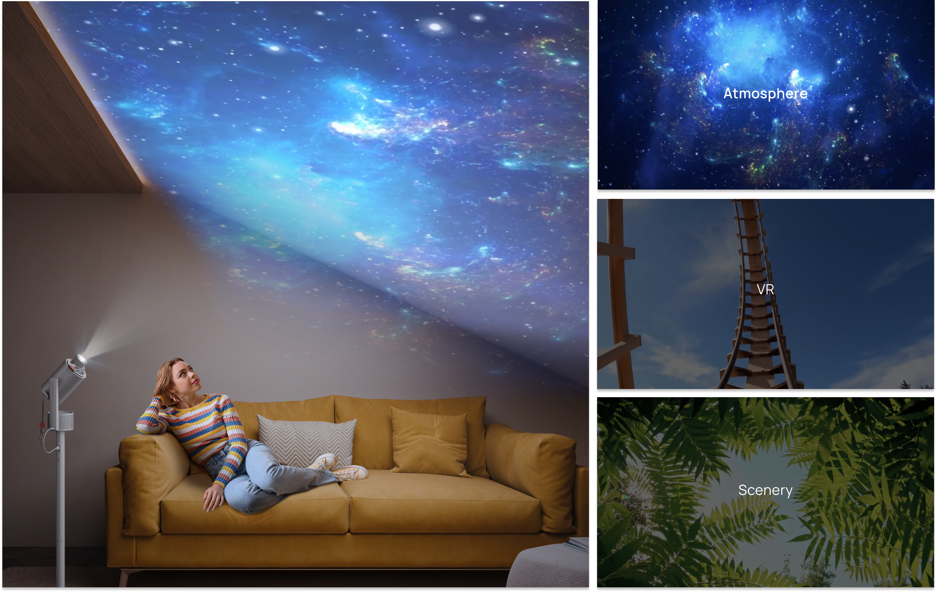 Starry sky, atmosphere, VR and Scenery