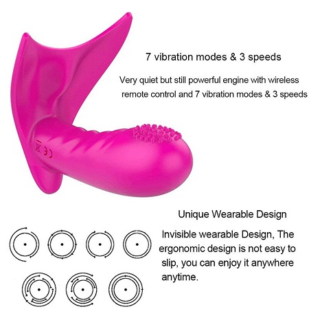 Носимый стимулятор клитора Yafe G-spot  Vibro-panty 7 режимов вибрации