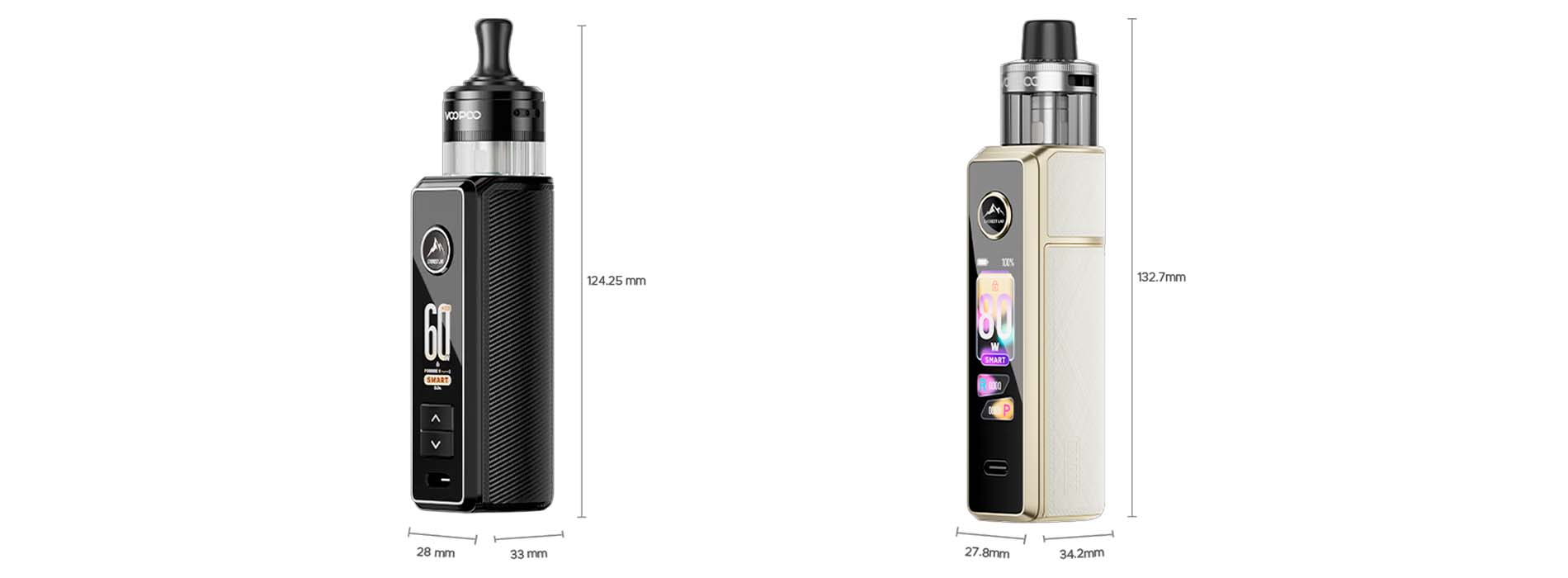 VOOPOO Drag X3 и Drag S3 общий вид линейки