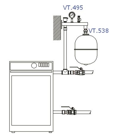 Пример применения группы безопасности Valtec VT.495.0.0