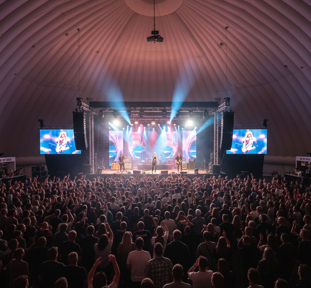 Гастрольные концерты в пневмоангарах