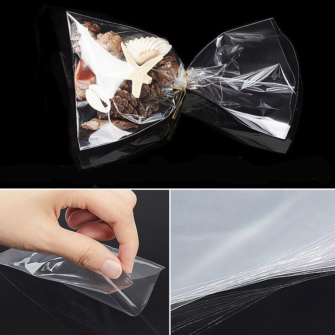 transparent-packaging-bags-without-valve-382 Пакеты 5х25 см БОПП без клеевого клапана