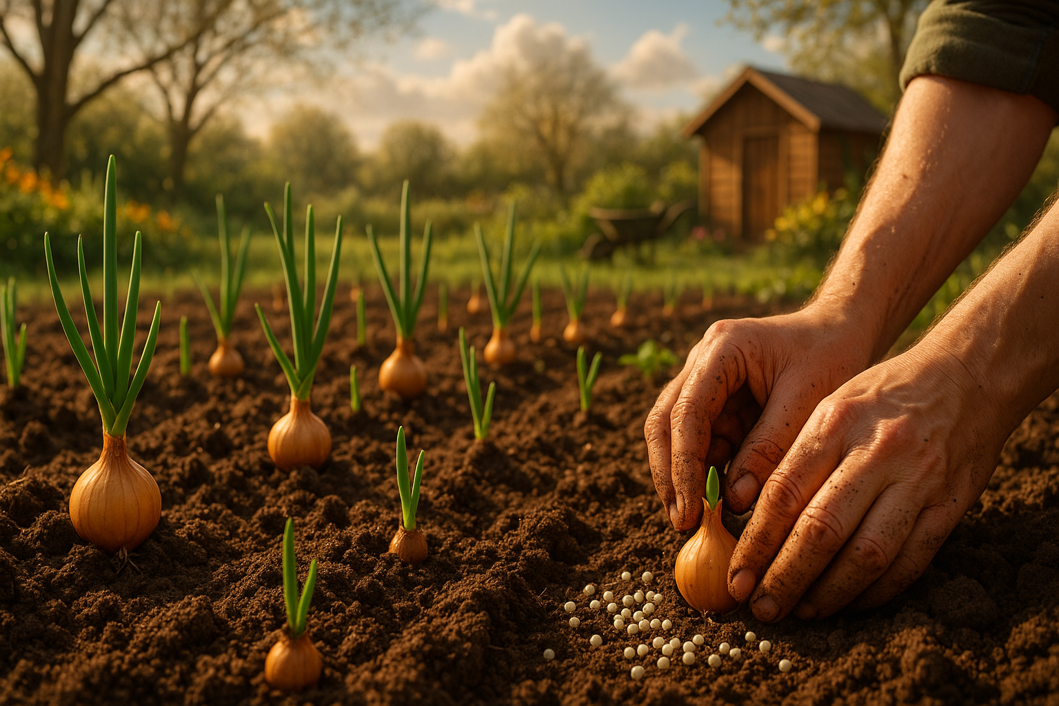 Подкормка лука удобрениями для высокого урожая