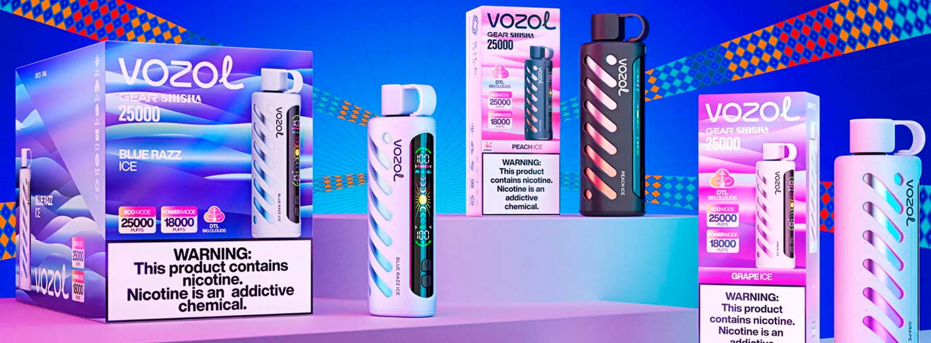 VOZOL GEAR SHISHA 25000 - оригинал на витрине шопа