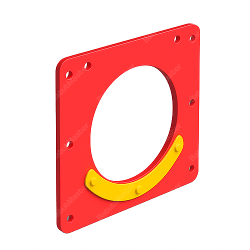 Переход пластиковый красный