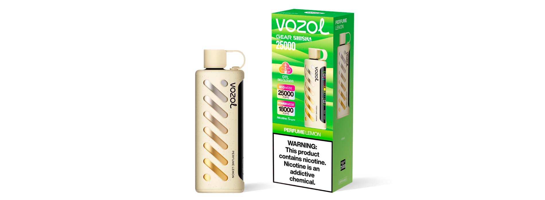 VOZOL GEAR SHISHA 25000 - недорогой вейп на каждый день