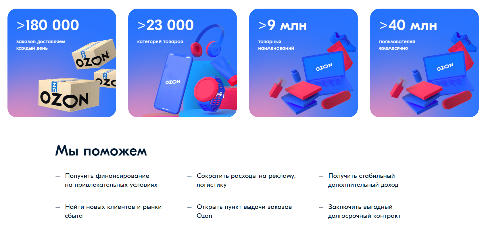 Ozon оформить заказ