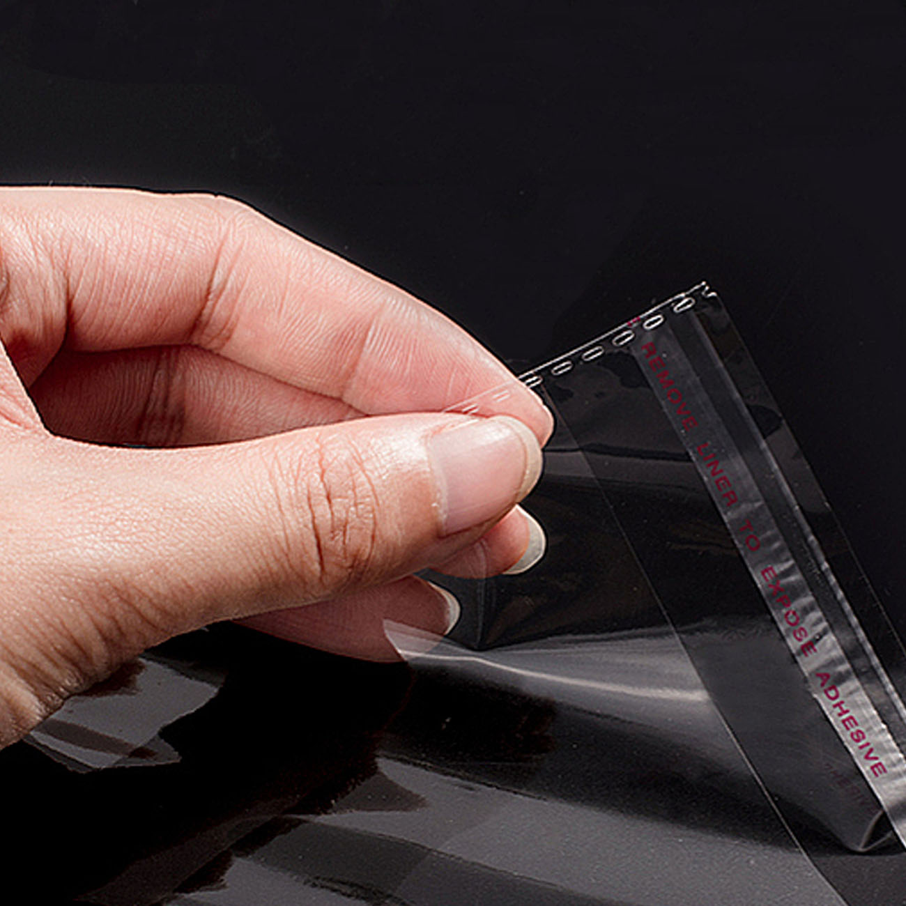 the-bag-with-sticky-tape-transparent-345 Пакеты 6,5х23+3 см БОПП с клеевым клапаном, усиленные швы