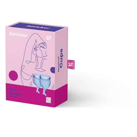 Набор менструальных чаш Satisfyer Feel_Secure, Голубые
