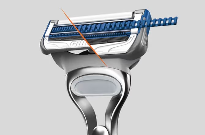 Twin-blade razor system