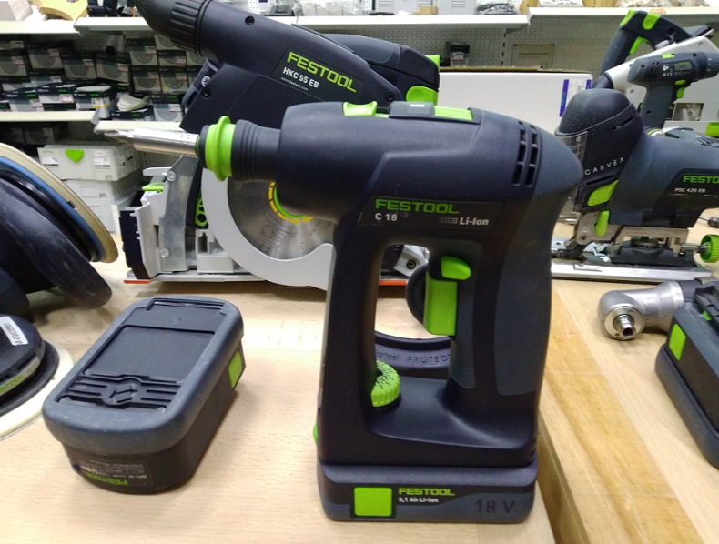 Аккумуляторная дрель-шуруповёрт FESTOOL C 18 HPC