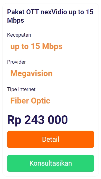 Paket OTT nexVidio up to 15 Mbps