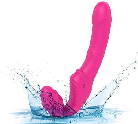 Безремневой G-spot Strapon HWOK, waterproof розовый