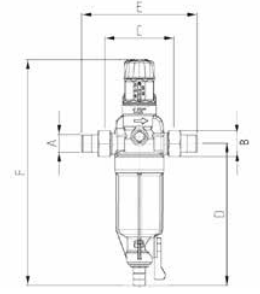 Габариты фильтра BWT 810548