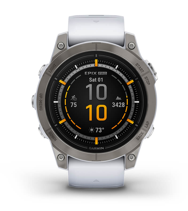 Умные часы Garmin Epix Pro (Gen 2) Standard Edition 47 mm Slate Grey, титановый угольно-серый, DLC, черный силиконовый ремешок: ДЛИТЕЛЬНАЯ РАБОТА БЕЗ ПОДЗАРЯДКИ