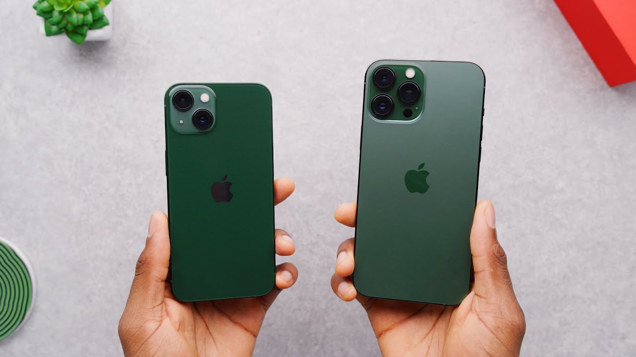 Apple iPhone 13 Green vs Alpine Green - Apple выпустили линейку iPhone 13 в  новых, зелёных оттенках