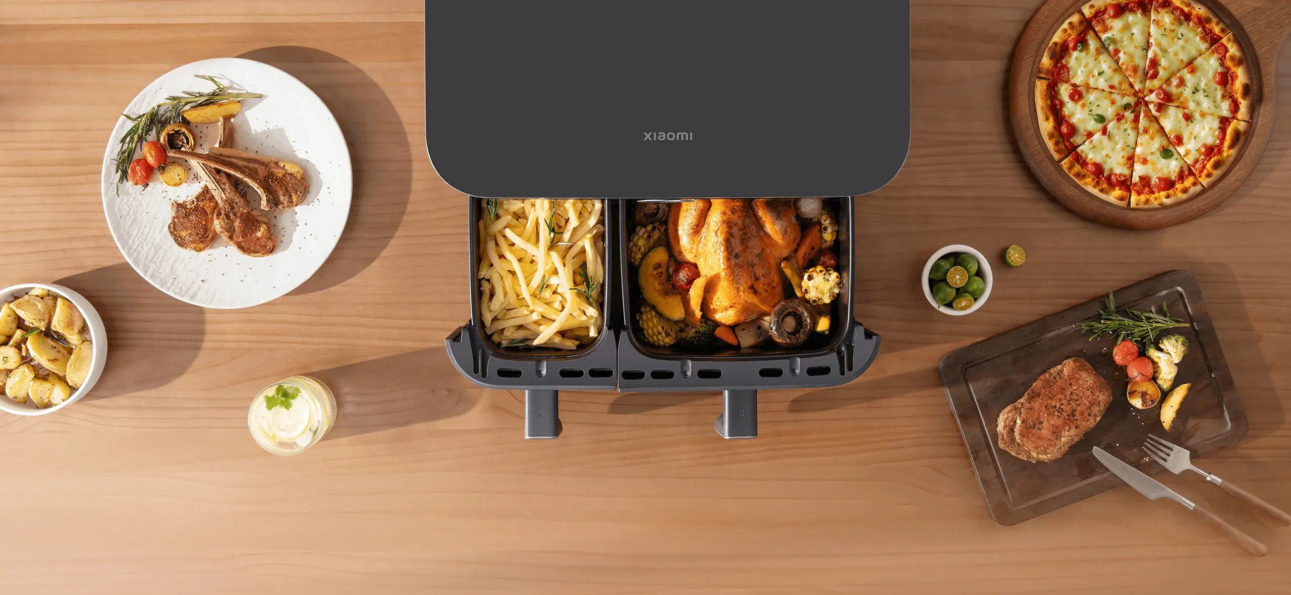 Аэрогриль Xiaomi Dual Zone 10L MAF-D1001-описание-6 Аэрогриль Xiaomi Dual Zone 10L MAF-D1001-описание-6.jpg