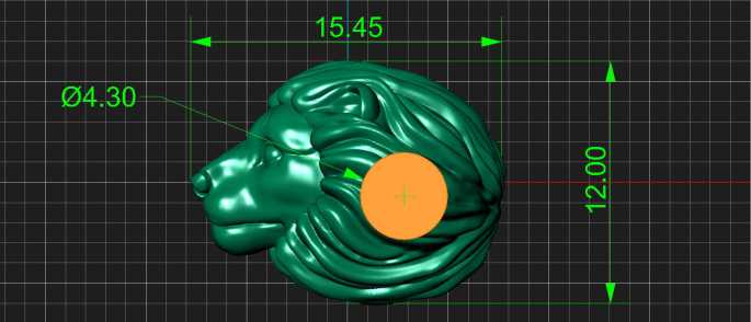 Прототип бусины Лев