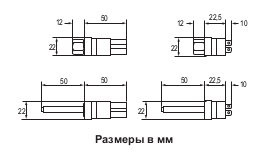 Размеры реле Johnson Controls P100AP-308D