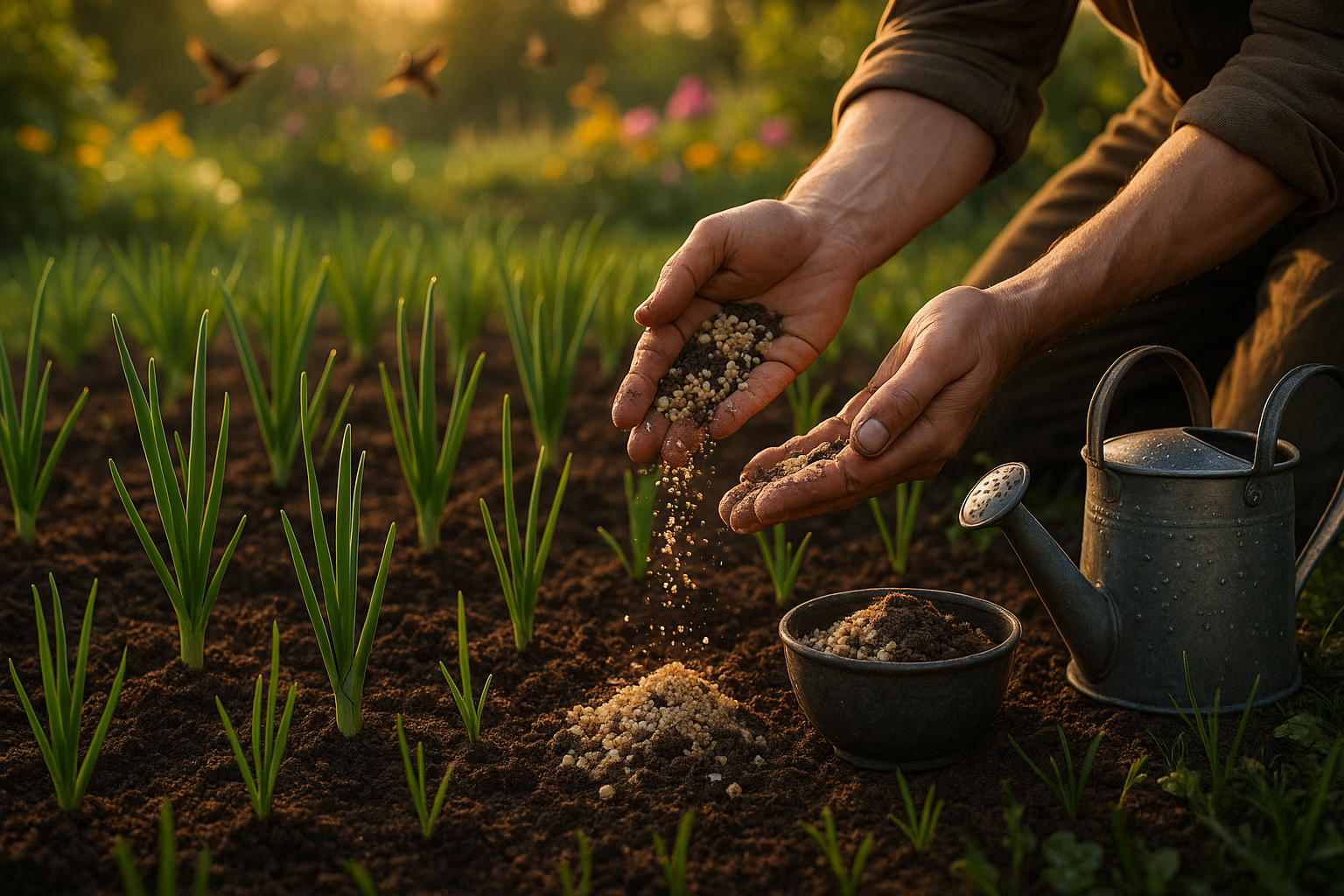 Подкормка лука удобрениями для высокого урожая
