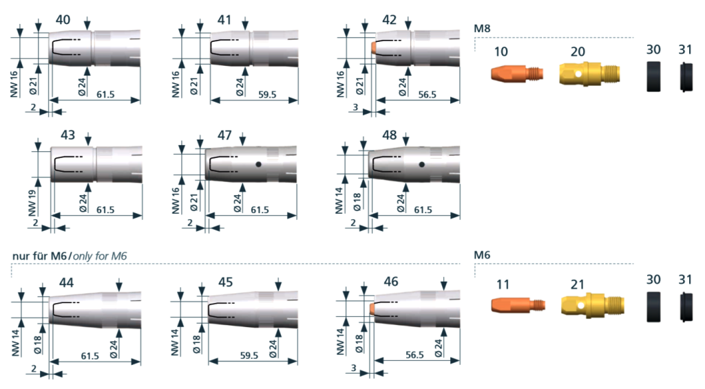 Расходные части TBi RM 72G, RM 72W