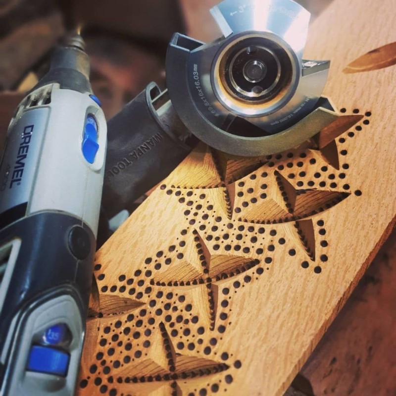 применение Manpa Triangle Cutter