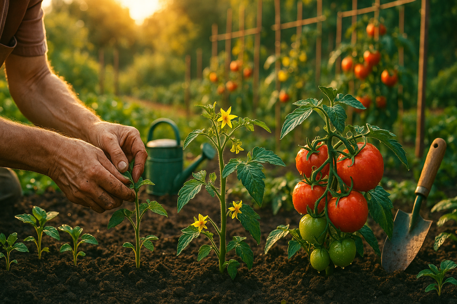 Выращивание томатов: посадка и уход в открытом и закрытом грунте