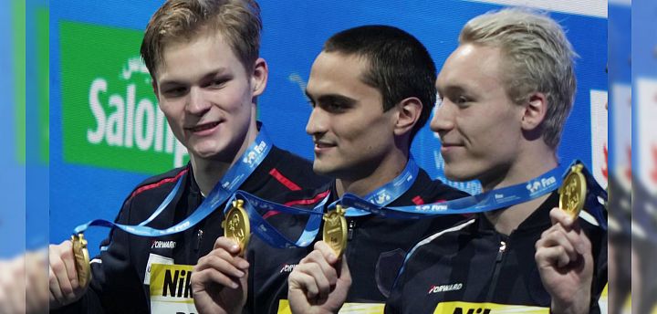Золото сборной России на Чемпионате мира по плаванью!