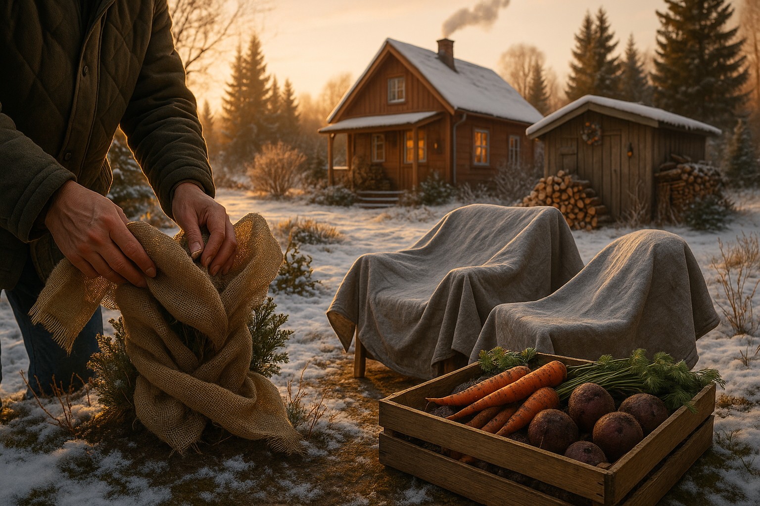 Подготовка дачи к зиме: консервация дома и участка перед морозами