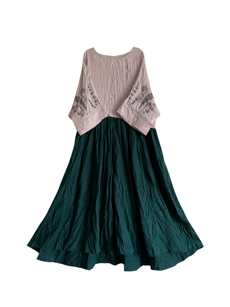 "Утро в лесу". Платье льняное с вышивкой PL-422578. Linenby.by "Утро в лесу". Платье льняное с вышивкой PL-422578. Linenby.by