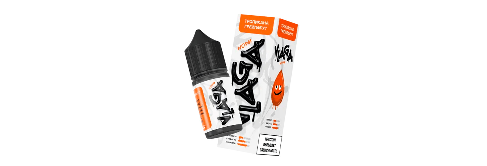 Оригинальная продукция VLAGA NORM и STRONG 30 мл 2% salt для POD-систем