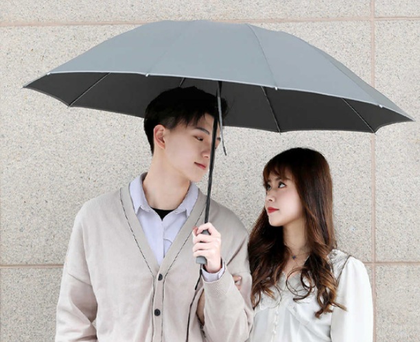 Зонт Xiaomi KongGu Reverse Ten Bone Automatic Lighting Umbrella-описание-1 Автоматический зонт Konggu с фонариком и обратным сложением