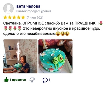 Вета Чалова Отзыв Кондитерская Сладкие Козырьки Sweet Visors Светланы Дегтеревой.jpg