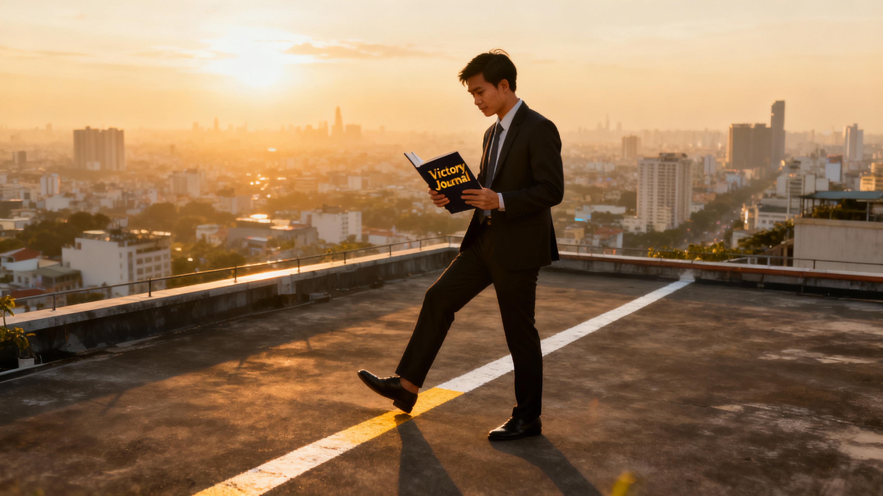 <img src="hochiminh-leap-new.jpg" alt="Vietnam professional leap new chapter sunrise Victory Journal">