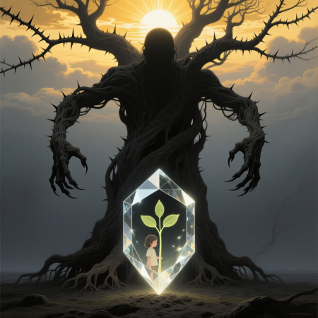 <img src="toxic-mother-healing-boundaries.jpg" alt="Surreal illustration of setting boundaries against toxic maternal influence and inner child healing">