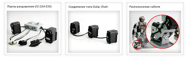 Подключение Dynamixel к контроллеру CM-530