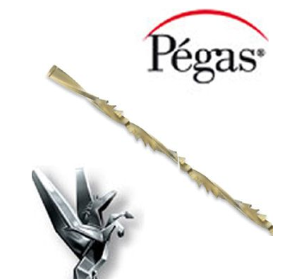 Пилки лобзиковые Pegas, спиральные, по дереву, N3, D1.05х130мм, 40tpi, 12штук М00009352