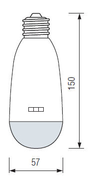 Размеры аварийной светодиодной аккумуляторной лампы HL-310