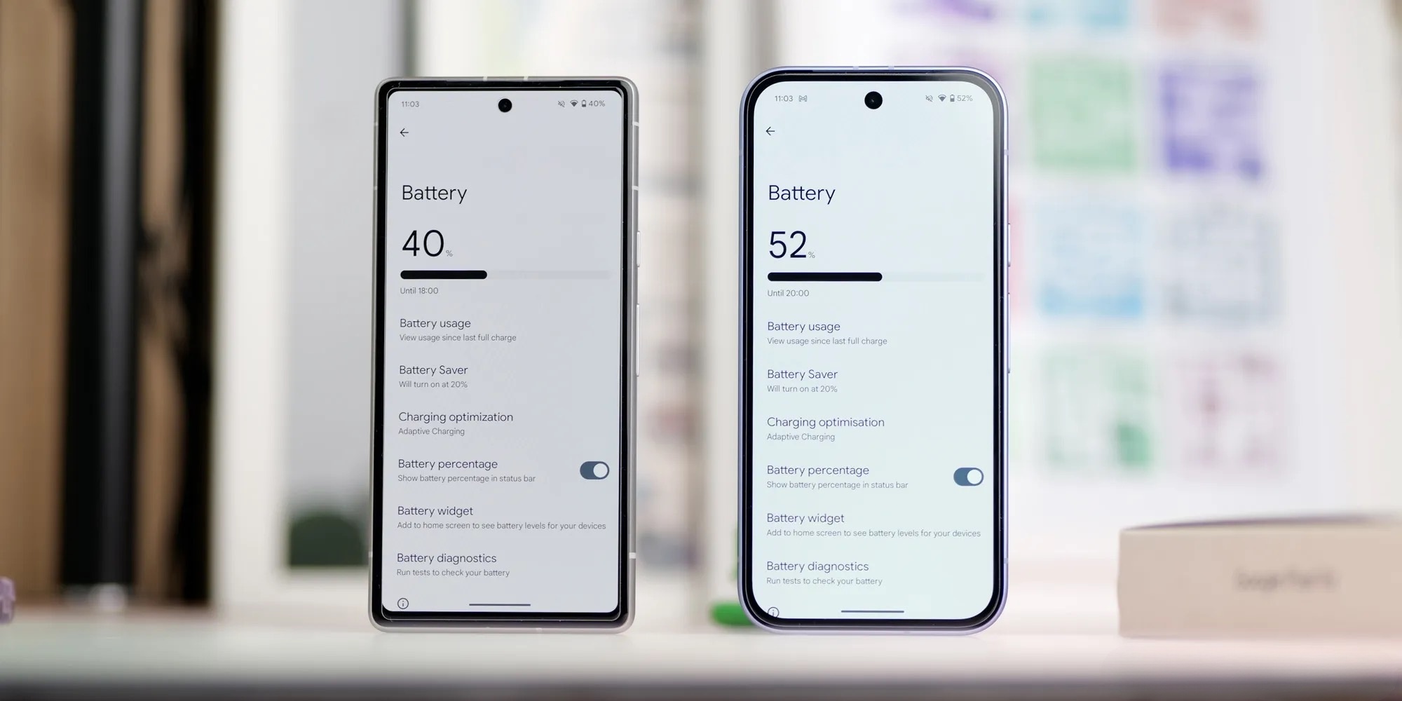Сравнение Google Pixel 9a против Pixel 7a