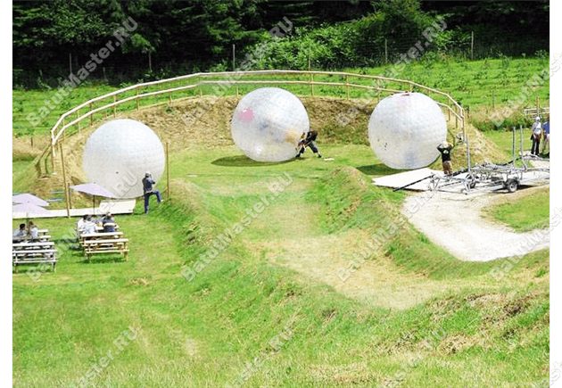 Площадка для зорбинга Площадка для зорбинга