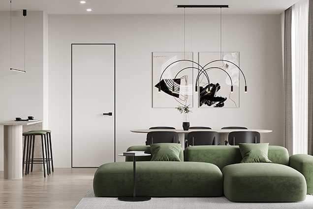 Скрытая дверь в интерьере квартиры Фото скрытой двери в интерьере квартиры